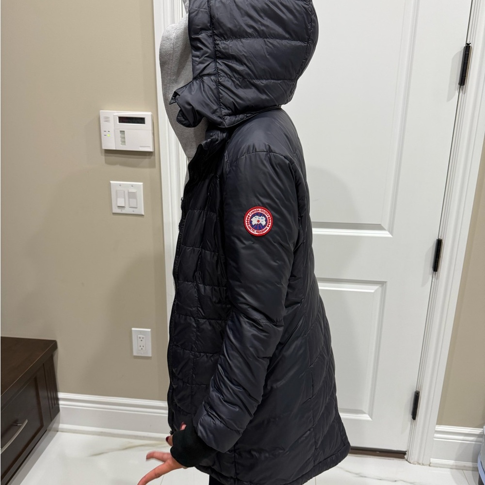 Canada Goose Women's Ellison Black Hooded Puffer Jacket